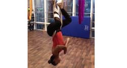 This video of Shilpa Shetty doing silk yoga will make you take it up right away