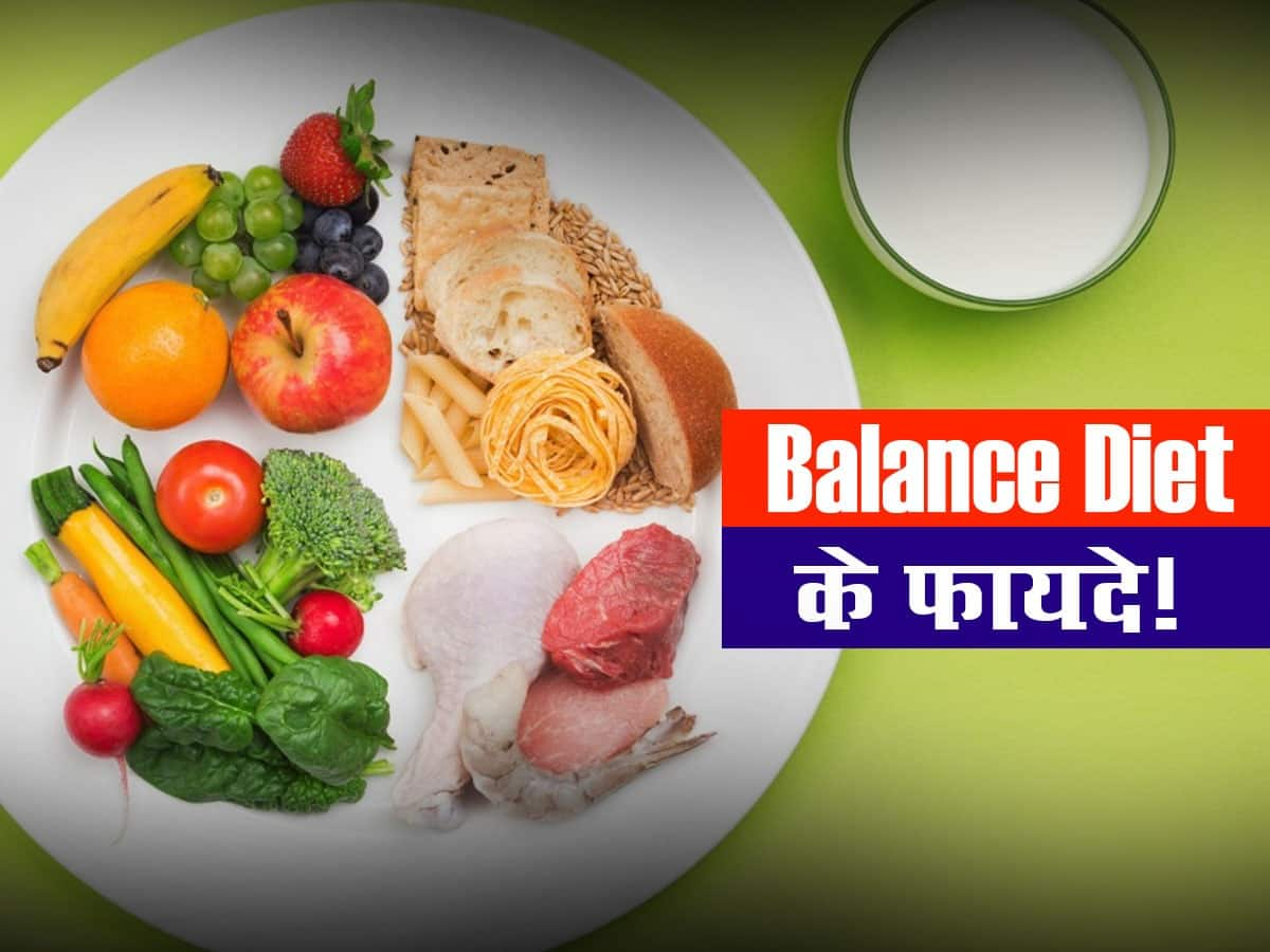 balanced diet essay hindi