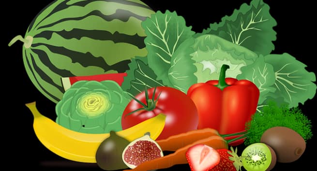 which fruits and vegetables should we eat to get vitamins in Hindi