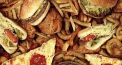 Calorie count of common junk food items