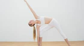 Yoga for strengthening lower back -- Konasana or angle pose