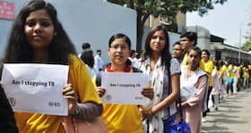 AIIMS does its bit to raise awareness about TB -- hosts a day long march to help the cause