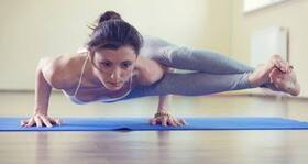 Bhujapidasana or The Shoulder-Pressing pose -- a yoga asana for a flat tummy and strong arms