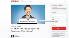 Should Mark Zuckerberg allow blood donation status on Facebook?