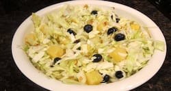 Healthy mustard recipe: Cabbage and pineapple salad