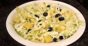 Healthy mustard recipe: Cabbage and pineapple salad