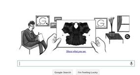 Google Doodle celebrates the Rorschach Test