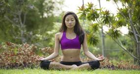 Sukasana or The Easy Pose -- a yoga asana for peace of mind
