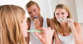 Rub toothpaste on your gum to avoid cavities