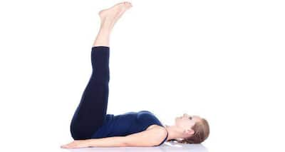 Uttanpadasana or the leg-raised-pose -- a yoga asana for toned thighs ...