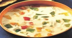 Healthy alternative to cheese spread - chunky vegetable spread