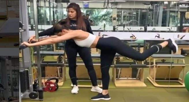 Deepika padukone is doing one legged cable kickback exercise know its benefits in Hindi