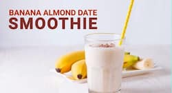 Banana, almond and date smoothie: Make this summer drink in minutes