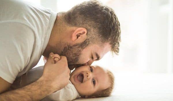 baby and father