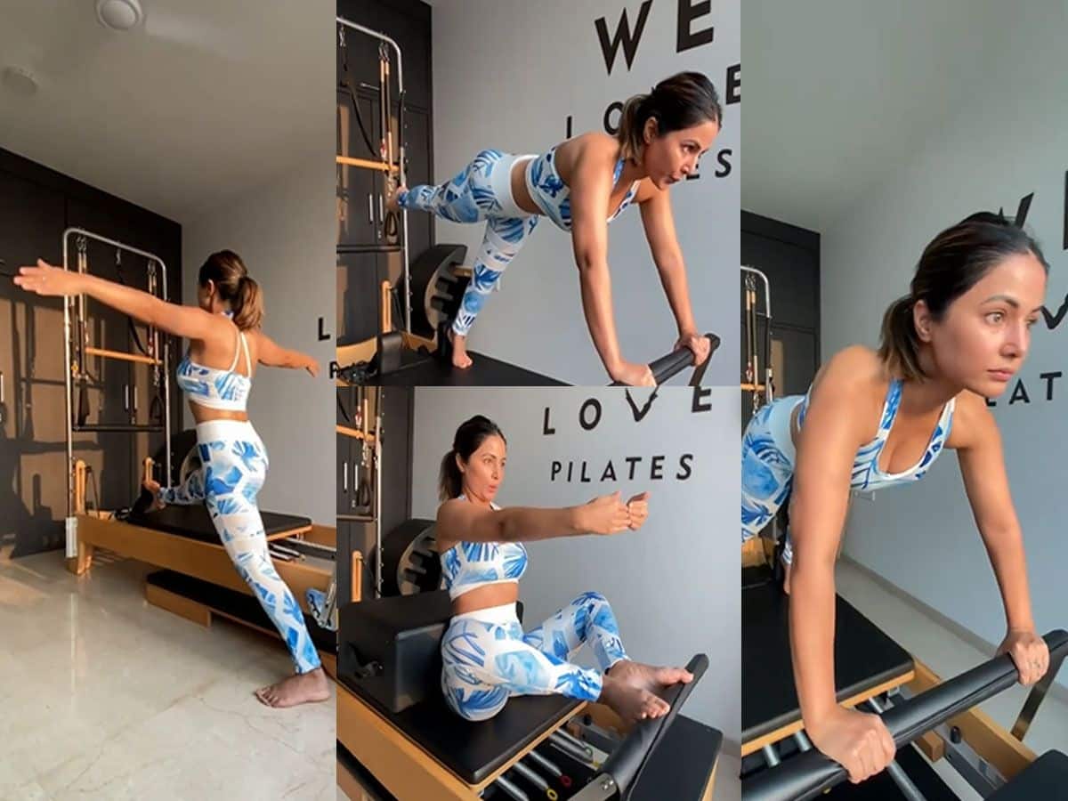 Hina Khan gives major fitness goals with Pilates workout; Watch video