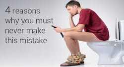 Here are 4 very good reasons why you must not take your smartphone with you to the loo