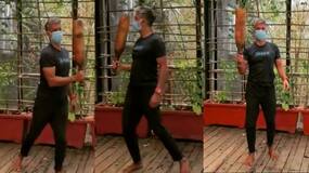 Milind Soman Mugdar Exercise: मिलिंद सोमन करते हैं मुगदर एक्सरसाइज ।