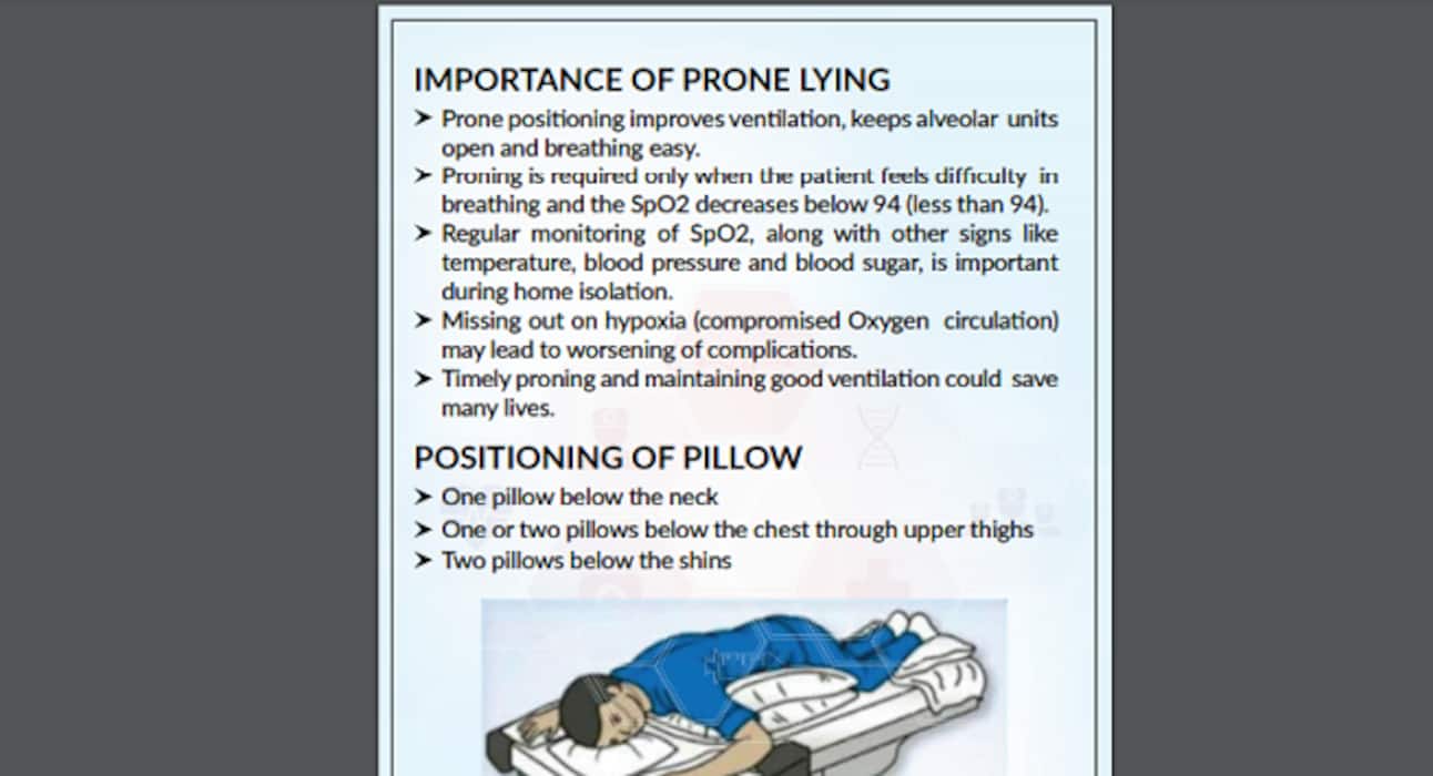 COVID-19 Patients In Home Isolation Can Use This Technique to Improve Oxygen Levels