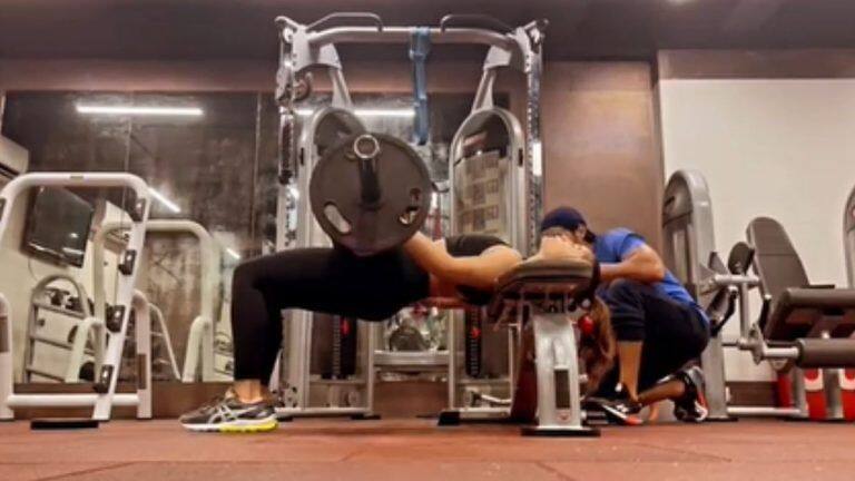 Alia Bhatt Doing Barbell Hip Thrusts Is Major Fitness Goals