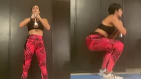 Mandira Bedi Doing Morning Squats To The Tunes of BTS’ Butter Is Fitness Goals Mandira Bedi Doing Morning Squats To The Tunes of BTS’ Butter Is Fitness Goals