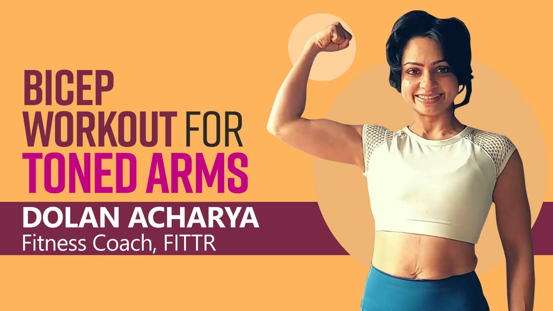 How To Get Toned Arms : 5 Easy Bicep Workout Exercises Explained By Fitness  Coach Dolan Acharya
