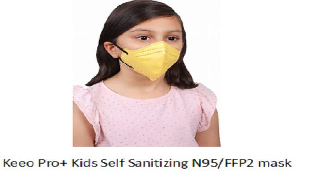 self sterilising anti virus ffp2 face mask