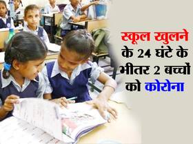 जयपुर में स्कूल खुलने के 24 घंटे बाद ही 2 छात्र कोरोना पॉजिटिव, 4 दिन तक स्कूल को किया गया बंद