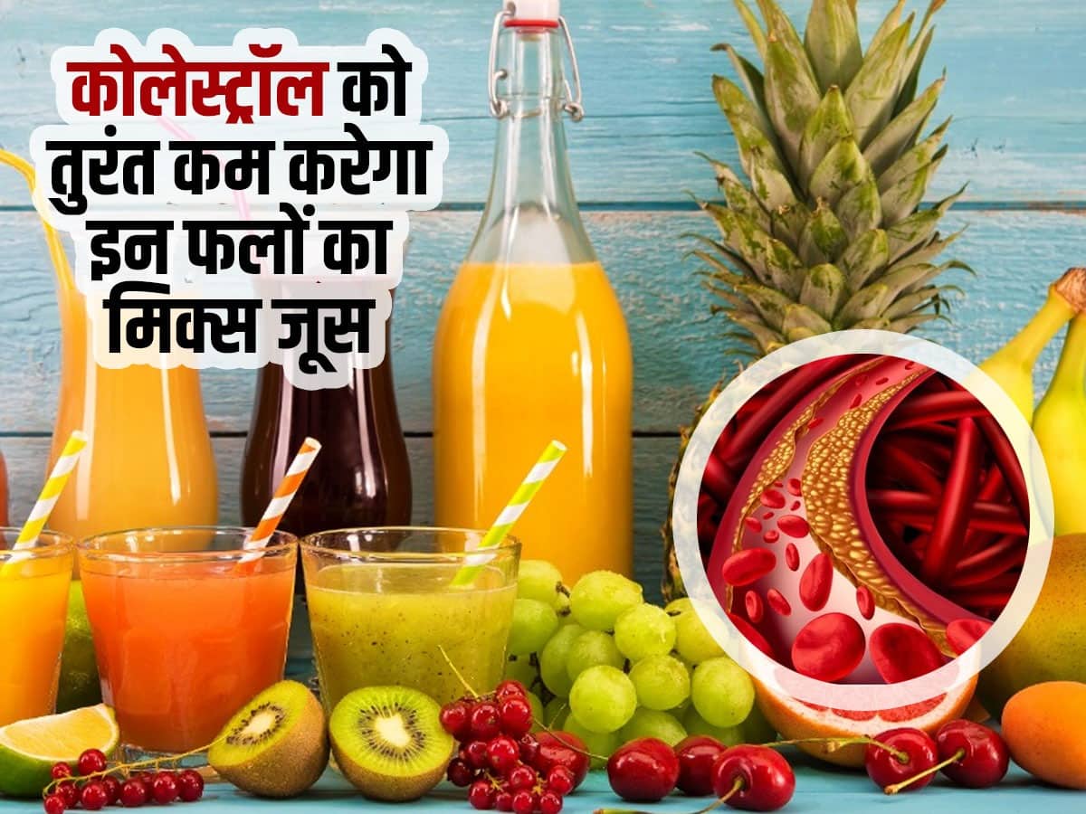 Cholesterol बढ़ते कोलेस्ट्रॉल को तुरंत कम कर देगा इन 4 फलों का मिक्स