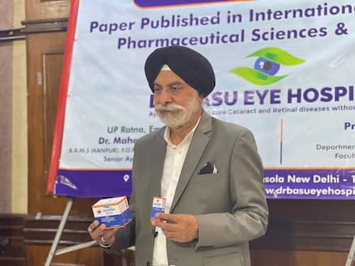 Natural Eye Drops Can Treatment Cataract And Glaucoma, Says Dr Mahender Singh Basu