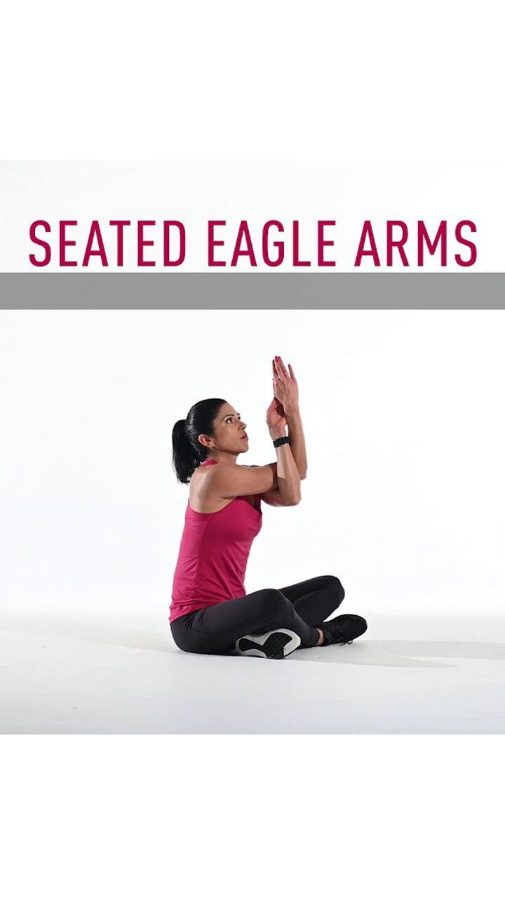 Seated Pose With Eagle Arms by Patricie K - Exercise How-to - Skimble