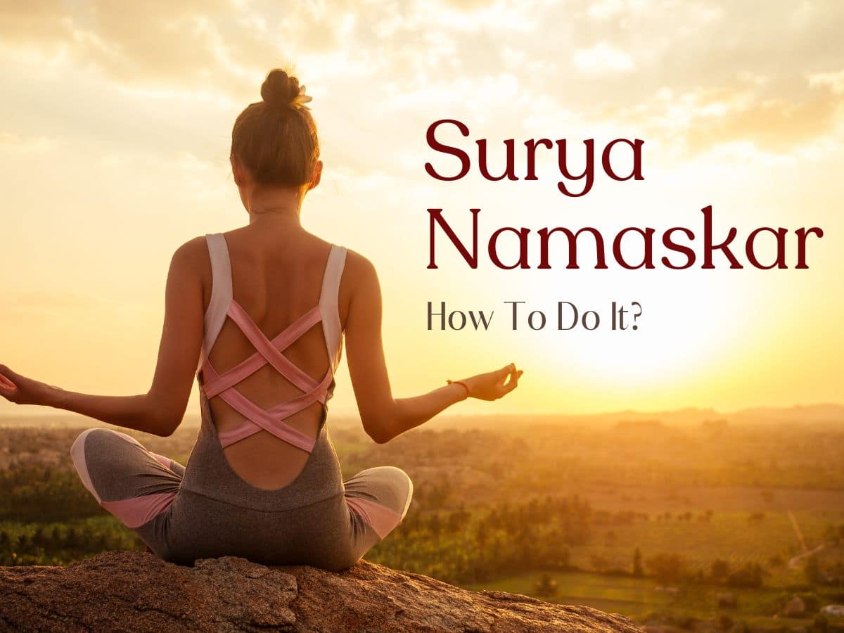 Salutation to the Sun yoga complex. Vector illustration of woman doing Surya  Namaskar practice in yoga poses. Stock Vector | Adobe Stock
