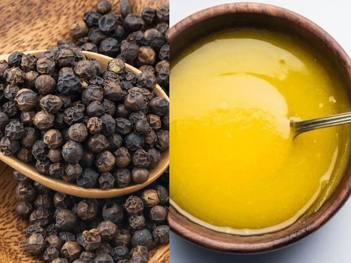 Ghee And Black Pepper Health Benefits In Hindi घी और काली मिर्च खाने
