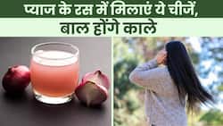 Onion For Hair: प्याज के रस में मिलाकर लगाएं ये चीजें, सफेद बाल होंगे काले,Watch Video