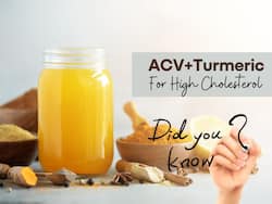 ACV With Turmeric Shots To Lower Cholesterol: Apple Cider Vinegar On Empty Stomach Can Help Lower Bad LDL Cholesterol Levels In 15 Days