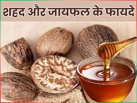 शहद और जायफल एक साथ खाने से दूर होती हैं शरीर की ये 5 समस्याएं, जानें सेवन का सही तरीका शहद और जायफल एक साथ खाने से दूर होती हैं शरीर की ये 5 समस्याएं, जानें सेवन का सही तरीका