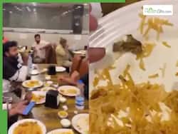 Cigarette Found in Biryani At Hyderabad Sparks Hygiene Concerns: Watch Full Video HERE