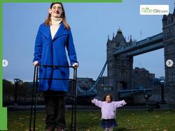 When The World's Tallest And Shortest Women Met In London For An Afternoon Tea...