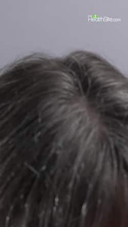 Easy way to blacken white hair