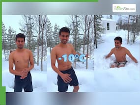 YouTuber Dhruv Rathee Goes Snow Dipping At -10 C, Warns Of Hypothermia Risk: SEE VIDEO YouTuber Dhruv Rathee Goes Snow Dipping At -10 C, Warns Of Hypothermia Risk: SEE VIDEO