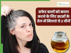 सफेद बालों को काला कैसे करें? सरसों के तेल में मिलाकर लगाएं ये 3 चीजें, हफ्तेभर में दिखेगा असर