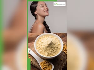 चेहरे पर बेसन लगाने से क्या होता है?