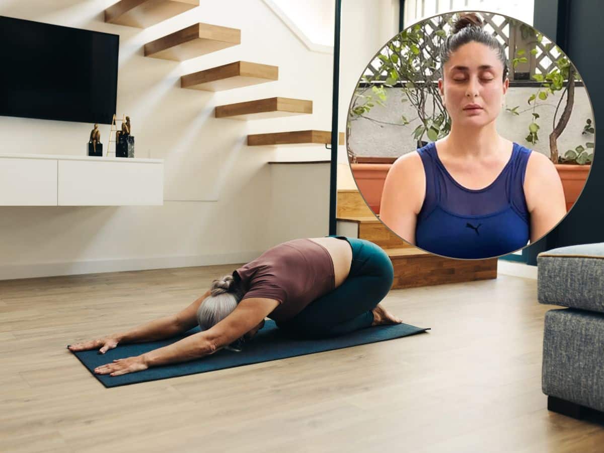 Child’s Pose (Balasana) By Kareena Kapoor