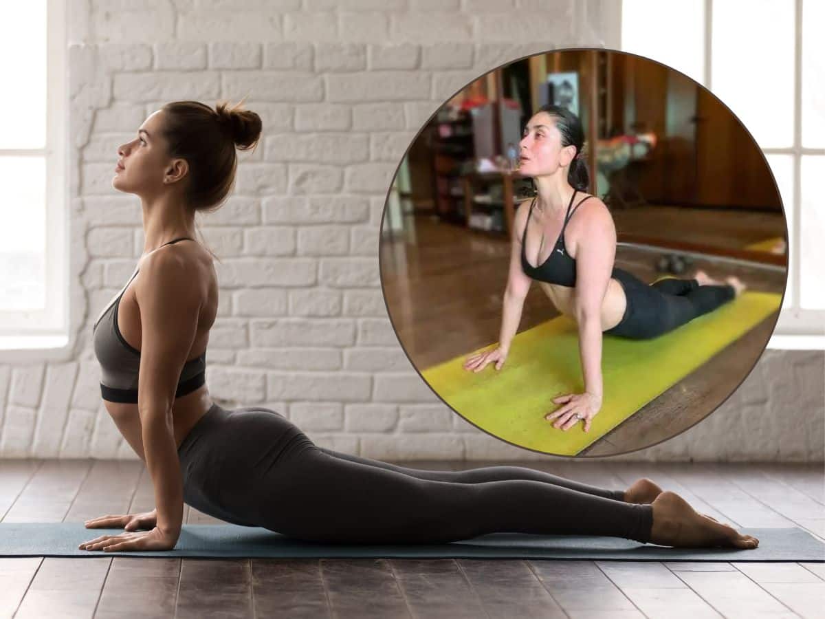 Cobra Pose (Bhujangasana) By Kareena Kapoor