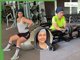 Hina Khan Shares Powerful Gym Workout Photos While Battling Cancer and Recovering from Two Major Surgeries: Check Inside