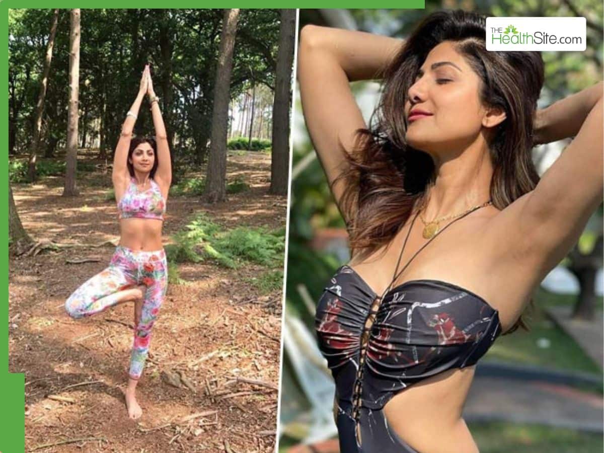 Shilpa Shetty Surya Namaskar (Sun Salutation)