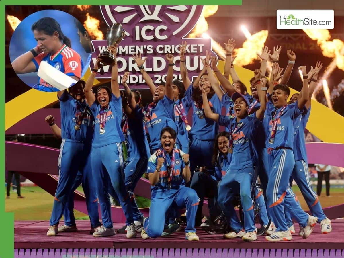 India Lifts ICC Women’s World Cup 2025 Trophy: Harmanpreet Kaur’s Health Battle That Made Her a Strong Captain