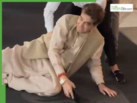 Veteran Actor Jeetandra, 83 Tripped Over A Step And Fell On Ground At Zarine Khan's Prayer Meet, Video Goes Viral