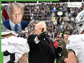 Donald Trump Health Update:Coin Toss Moment At The Army Navy Game Sparks Health Conversations Among Fans