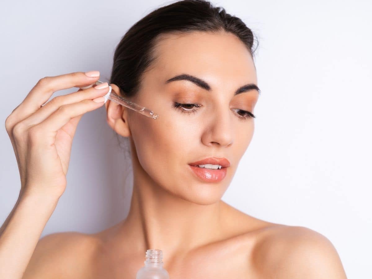applying serum