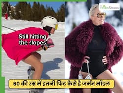 60 साल की महिला करती दिखी बर्फ पर स्केटिंग, बताया अपनी फिटनेस का राज